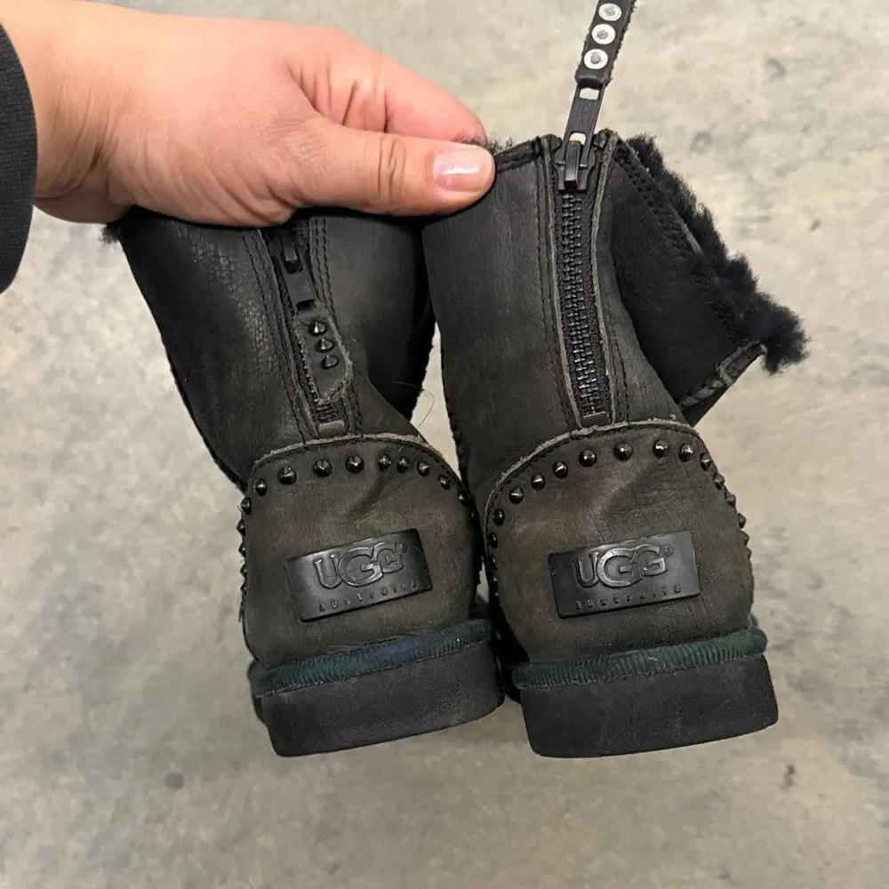 UGG Black Shearling Winter Boots